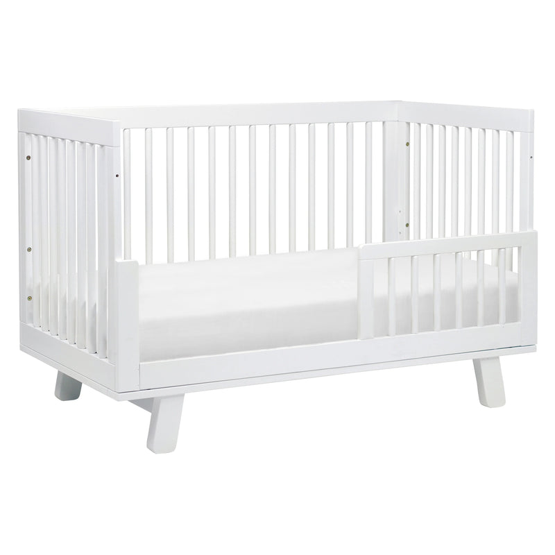 Babyletto Hudson 3-in-1 Convertible Crib with Toddler Bed Conversion Kit - white
