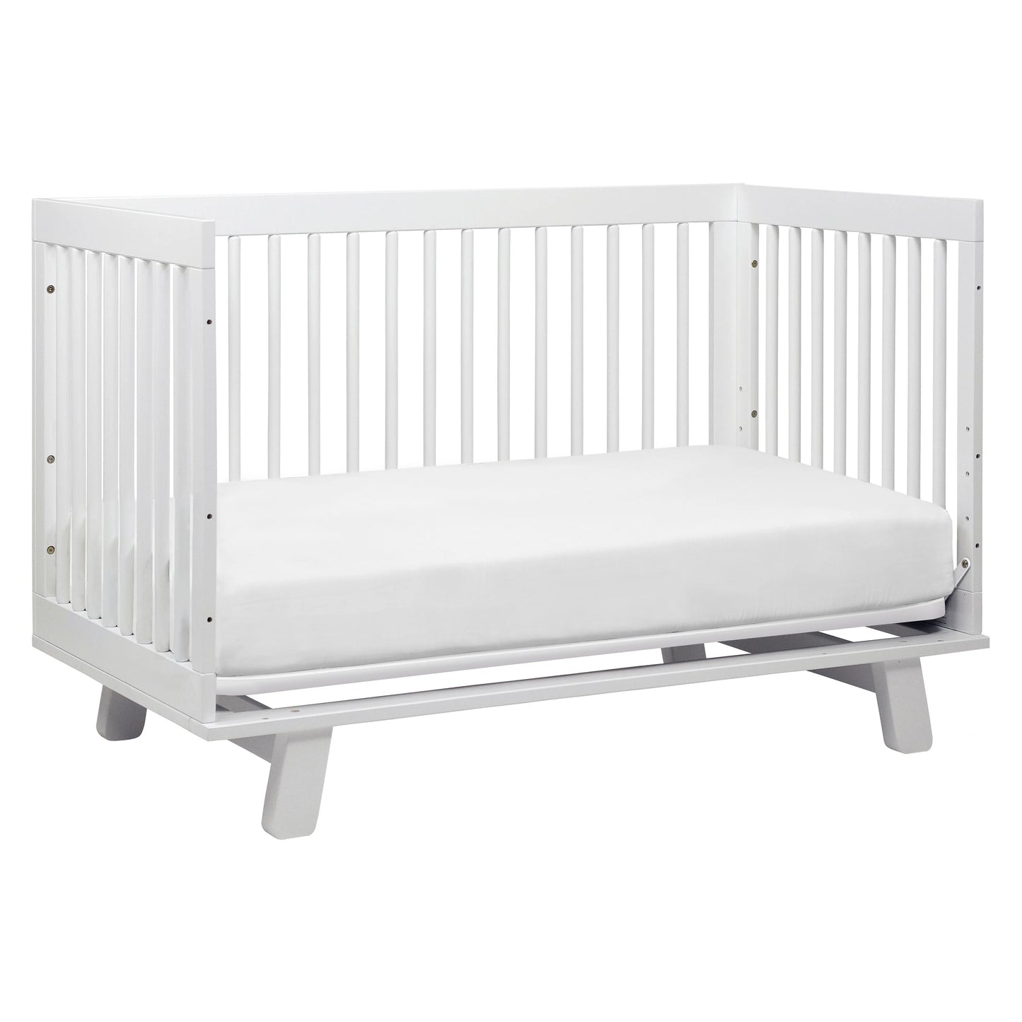 Babyletto Hudson 3-in-1 Convertible Crib with Toddler Bed Conversion Kit - white