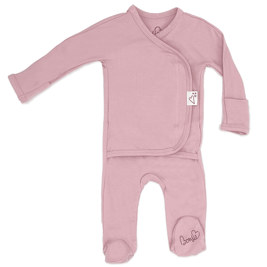 Bonsie Skin to Skin Babywear Footie - Peony