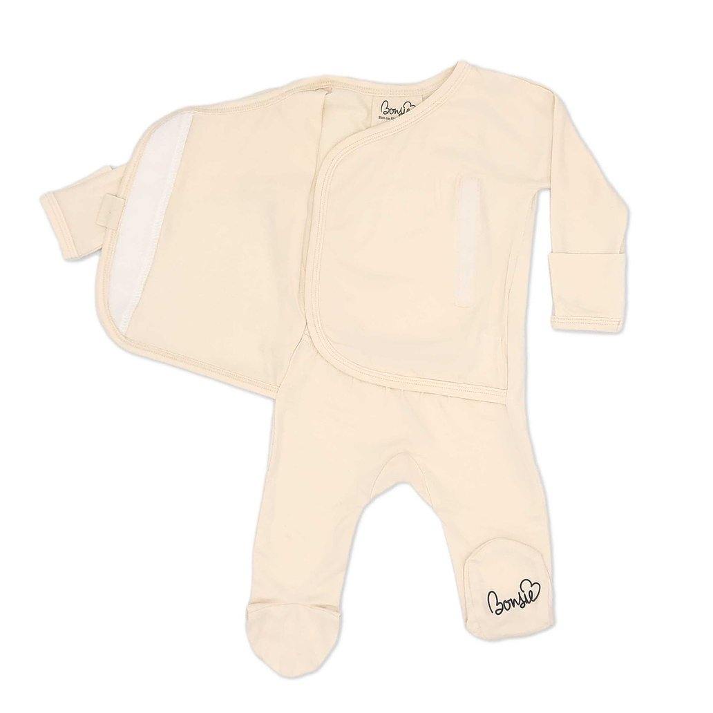 Bonsie Skin to Skin Babywear Footie - Oat
