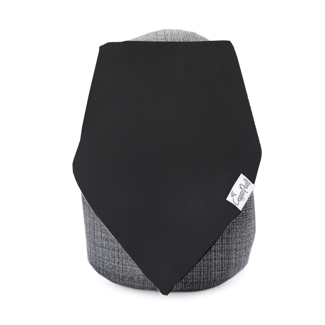 Copper Pearl Single Baby Bandana Bib - Black