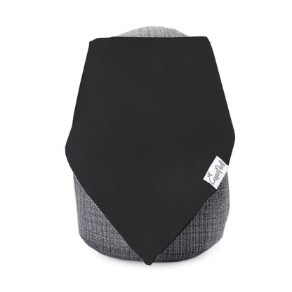 Copper Pearl Single Baby Bandana Bib - Black