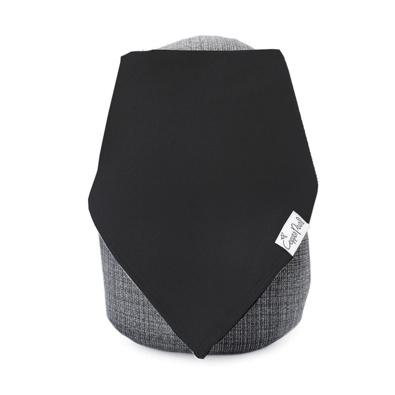 Copper Pearl Single Baby Bandana Bib - Black