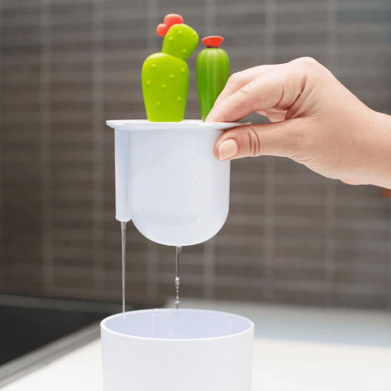 Boon CACTI Bottle Cleaning Brush Set - White/Green