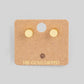 Fame Mini Cylinder Stud Earrings - Gold