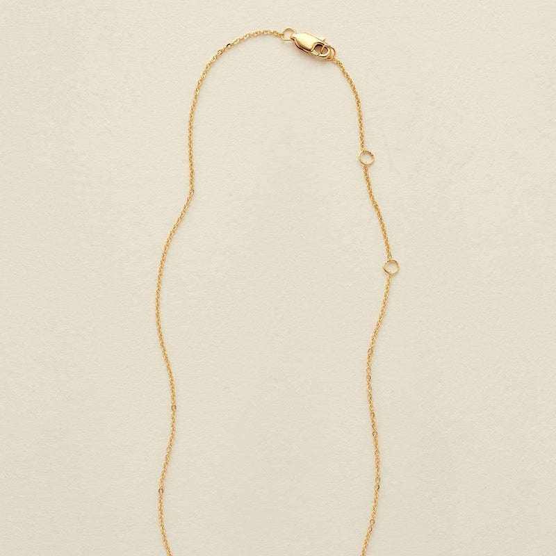 Made by Mary Gold Filled Wild Blooms Mini Zola Disc Necklace - 18"