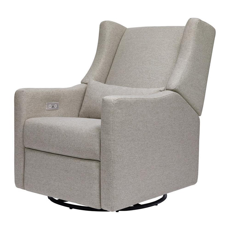 Babyletto Kiwi Glider Recliner w/ Electronic Control and USB - Performance Grey Eco-Weave