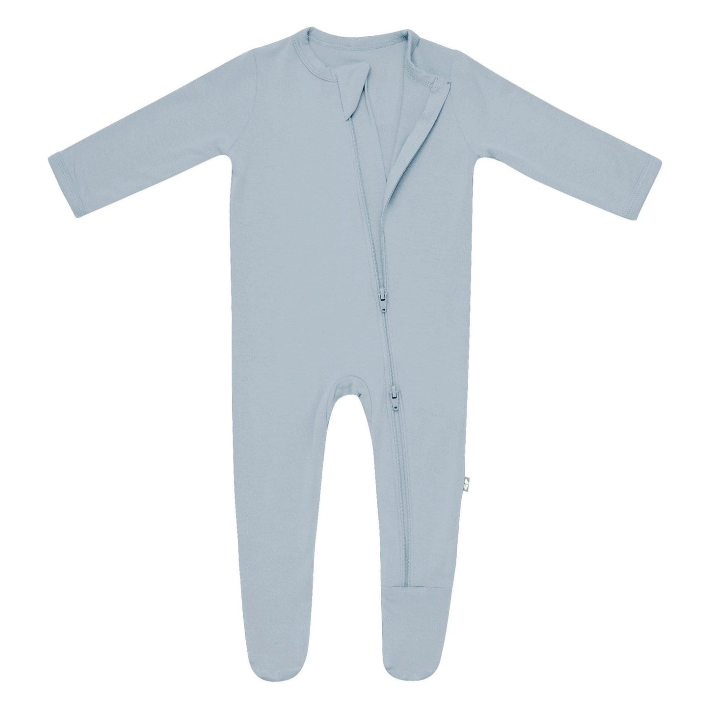 Kyte BABY Zippered Footie - Fog