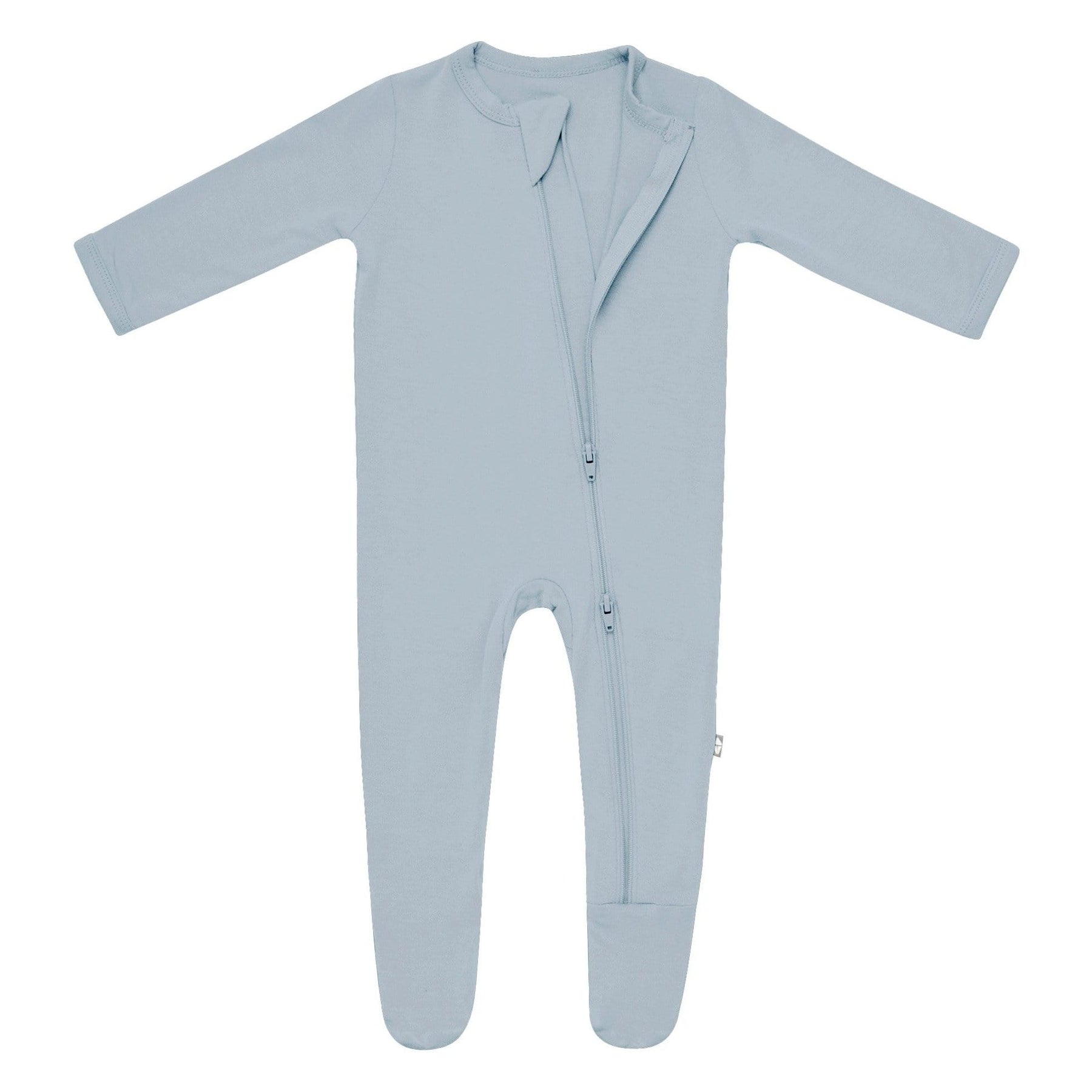 Kyte BABY Zippered Footie - Fog