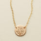 Made by Mary Gold Filled Wild Blooms Mini Zola Disc Necklace - 18"